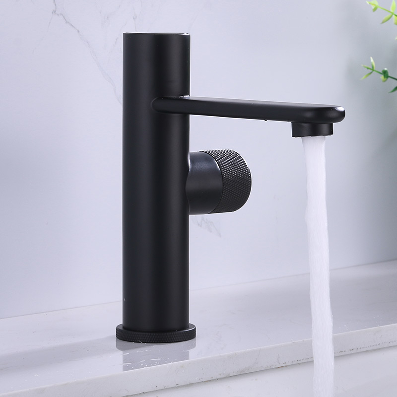 Blacked Copper Bathroom Bathroom Basin Hot And Cold Water Faucet