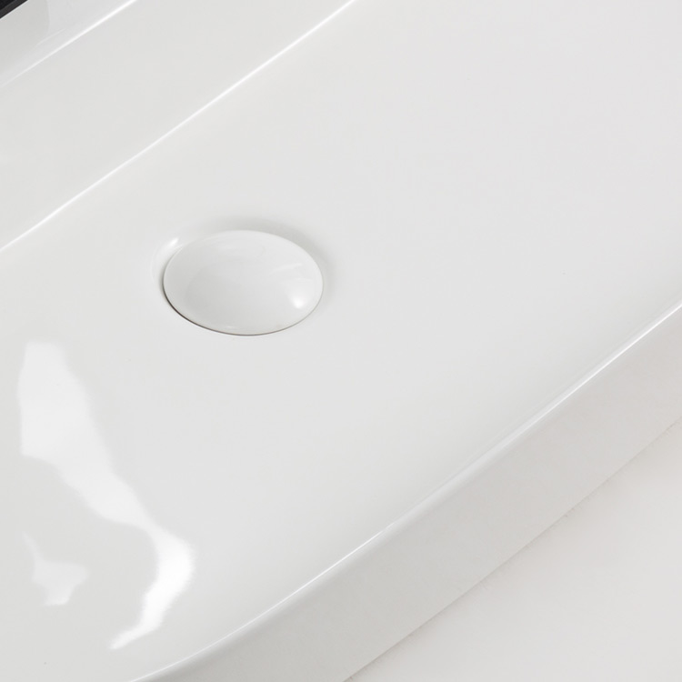 New Design Lavabo Hand Wash Basin Ceramic Oval Countertop White Art Basin Above Counter Bathroom Sinks