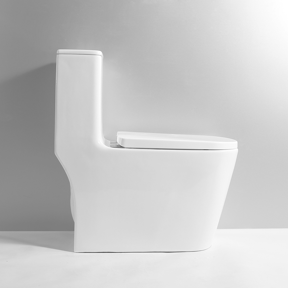 American Style Ceramic Sanitary Ware Wc Water Saving Siphon Flushing Water Closet One Piece Toilet